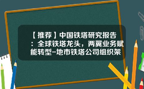 【推荐】中国铁塔研究报告：全球铁塔龙头，两翼业务赋能转型-地市铁塔公司组织架构