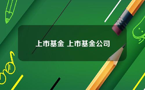 上市基金 上市基金公司