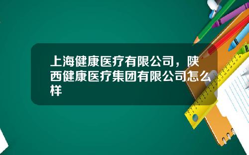 上海健康医疗有限公司，陕西健康医疗集团有限公司怎么样