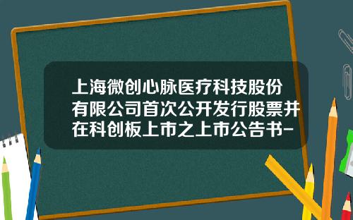 上海微创心脉医疗科技股份有限公司首次公开发行股票并在科创板上市之上市公告书-海南兴业聚酯股份有限公司