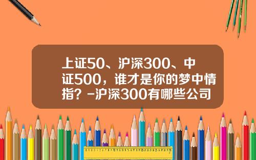 上证50、沪深300、中证500，谁才是你的梦中情指？-沪深300有哪些公司