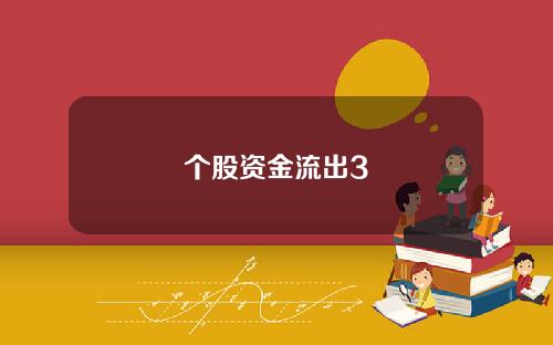个股资金流出3