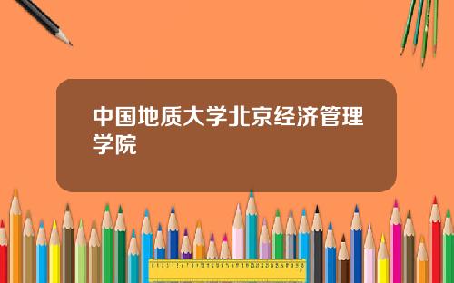 中国地质大学北京经济管理学院