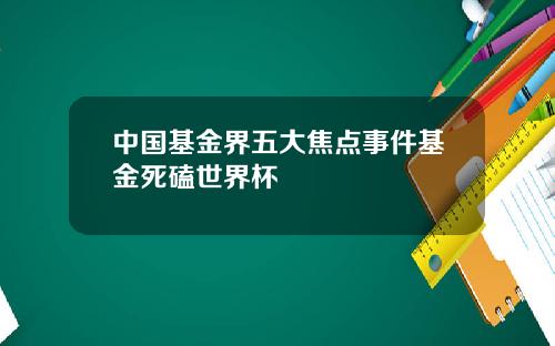 中国基金界五大焦点事件基金死磕世界杯