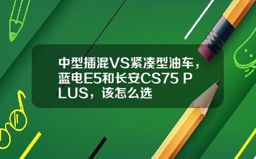 中型插混VS紧凑型油车，蓝电E5和长安CS75 PLUS，该怎么选