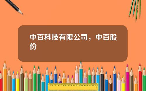 中百科技有限公司，中百股份