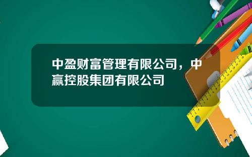 中盈财富管理有限公司，中赢控股集团有限公司