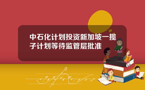 中石化计划投资新加坡一揽子计划等待监管层批准