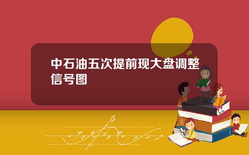 中石油五次提前现大盘调整信号图