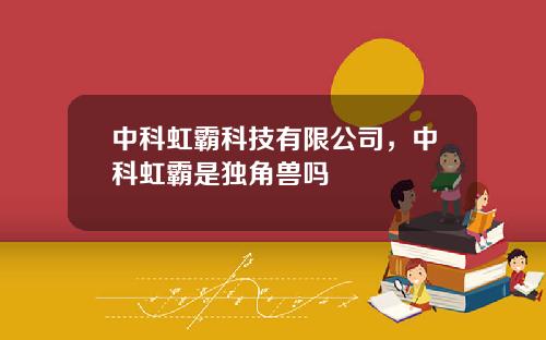 中科虹霸科技有限公司，中科虹霸是独角兽吗