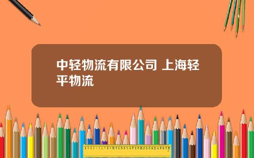 中轻物流有限公司 上海轻平物流