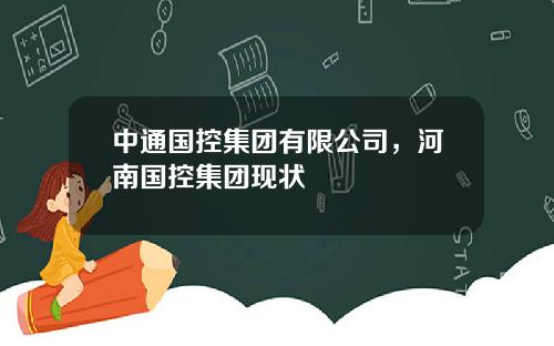 中通国控集团有限公司，河南国控集团现状