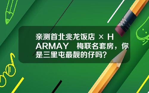 亲测首北兆龙饭店 × HARMAY話梅联名套房，你是三里屯最靓的仔吗？