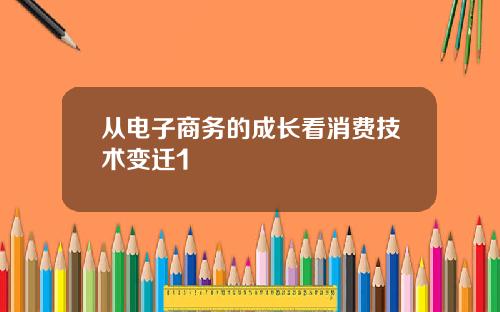 从电子商务的成长看消费技术变迁1
