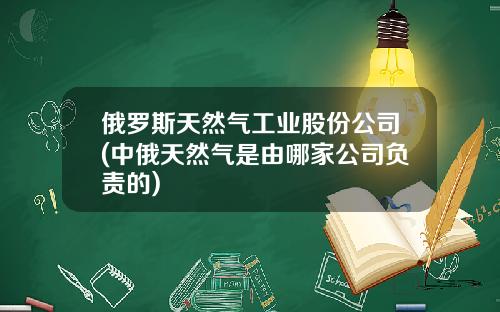 俄罗斯天然气工业股份公司(中俄天然气是由哪家公司负责的)