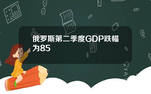 俄罗斯第二季度GDP跌幅为85
