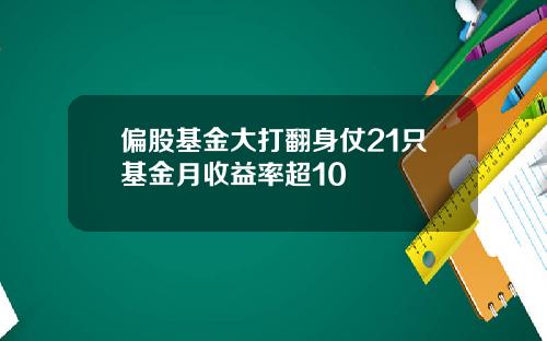 偏股基金大打翻身仗21只基金月收益率超10