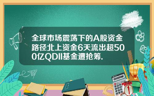 全球市场震荡下的A股资金路径北上资金6天流出超500亿QDII基金遭抢筹.