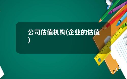公司估值机构(企业的估值) 公司估值机构(企业的估值)