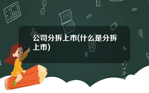 公司分拆上市(什么是分拆上市)