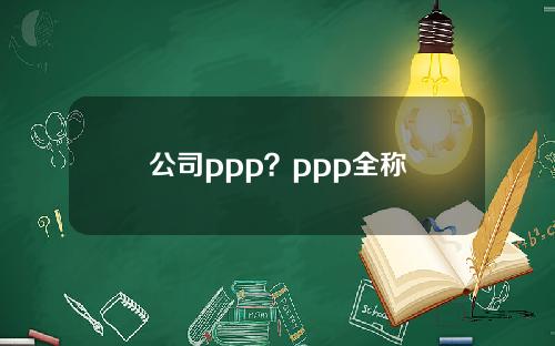公司ppp？ppp全称