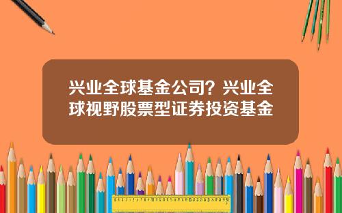 兴业全球基金公司？兴业全球视野股票型证券投资基金