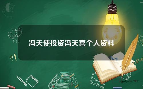 冯天使投资冯天喜个人资料