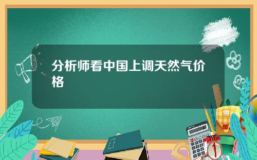分析师看中国上调天然气价格