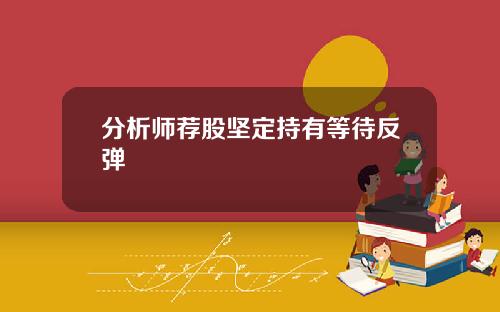 分析师荐股坚定持有等待反弹