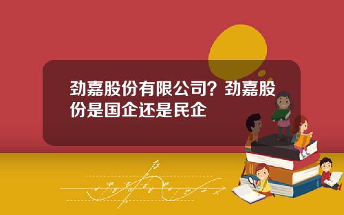 劲嘉股份有限公司？劲嘉股份是国企还是民企