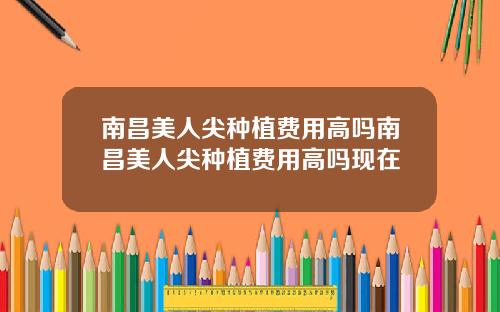 南昌美人尖种植费用高吗南昌美人尖种植费用高吗现在