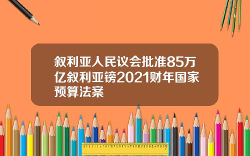 叙利亚人民议会批准85万亿叙利亚镑2021财年国家预算法案
