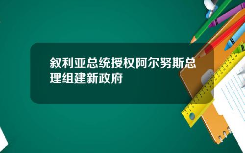 叙利亚总统授权阿尔努斯总理组建新政府