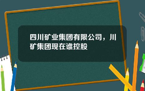 四川矿业集团有限公司，川矿集团现在谁控股