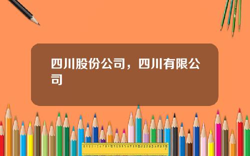 四川股份公司，四川有限公司