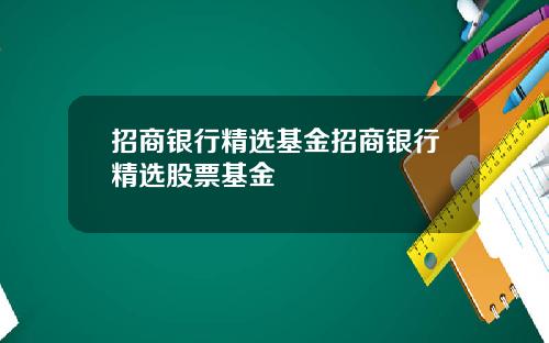 招商银行精选基金招商银行精选股票基金