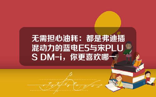 无需担心油耗：都是弗迪插混动力的蓝电E5与宋PLUS DM-i，你更喜欢哪一款