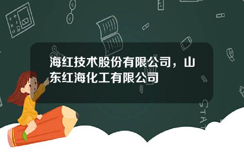 海红技术股份有限公司，山东红海化工有限公司