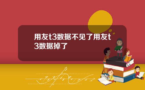用友t3数据不见了用友t3数据掉了
