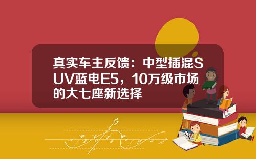 真实车主反馈：中型插混SUV蓝电E5，10万级市场的大七座新选择