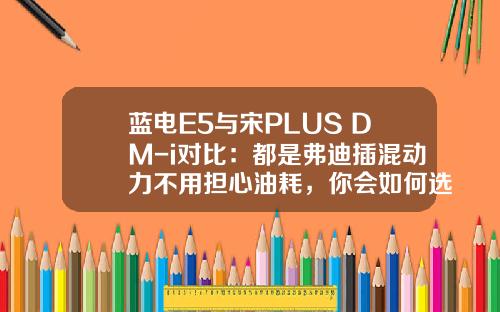 蓝电E5与宋PLUS DM-i对比：都是弗迪插混动力不用担心油耗，你会如何选择呢？