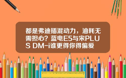 都是弗迪插混动力，油耗无需担心？蓝电E5与宋PLUS DM-i谁更得你得偏爱