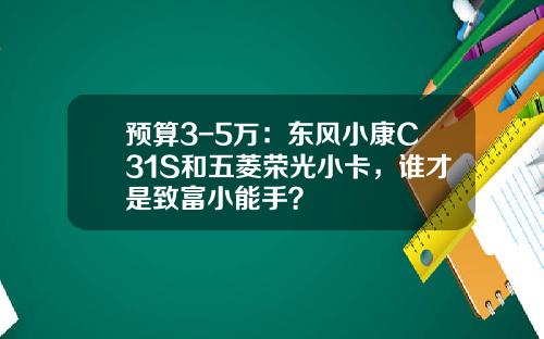 预算3-5万：东风小康C31S和五菱荣光小卡，谁才是致富小能手？