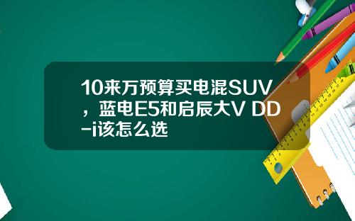 10来万预算买电混SUV，蓝电E5和启辰大V DD-i该怎么选