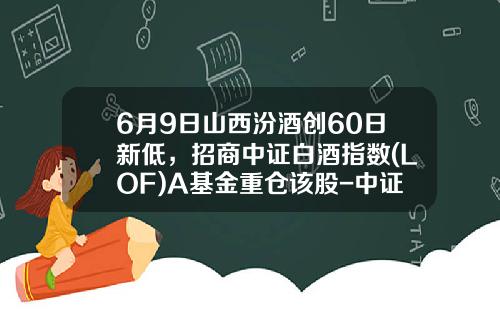 6月9日山西汾酒创60日新低，招商中证白酒指数(LOF)A基金重仓该股-中证白酒基金