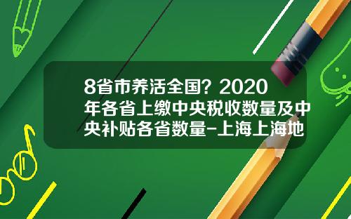 8省市养活全国？2020年各省上缴中央税收数量及中央补贴各省数量-上海上海地税多少亿