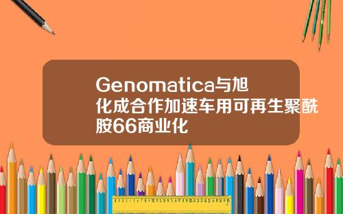 Genomatica与旭化成合作加速车用可再生聚酰胺66商业化