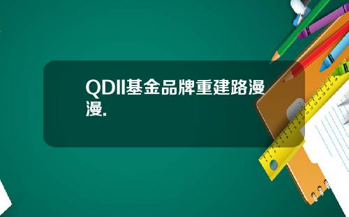 QDII基金品牌重建路漫漫.