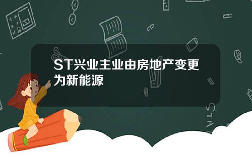 ST兴业主业由房地产变更为新能源
