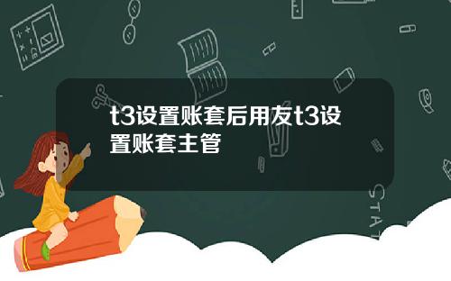 t3设置账套后用友t3设置账套主管